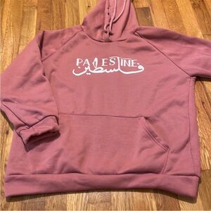 Mauve Pink Palestine hoodie!